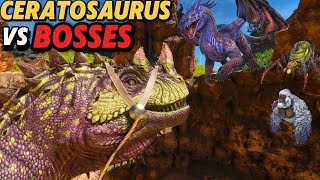 Ceratosaurus vs Alpha Bosses, Ark Survival Ascended