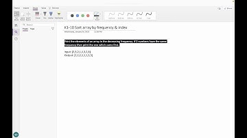 10. Sort array by frequency and index