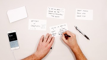 Two-Stage Sketchnoting with Index Cards