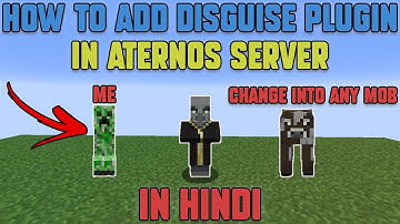How To Add Disguise Plugin In Aternos Server In Hindi | Turn Into Any Mobs In Aternos In Hindi
