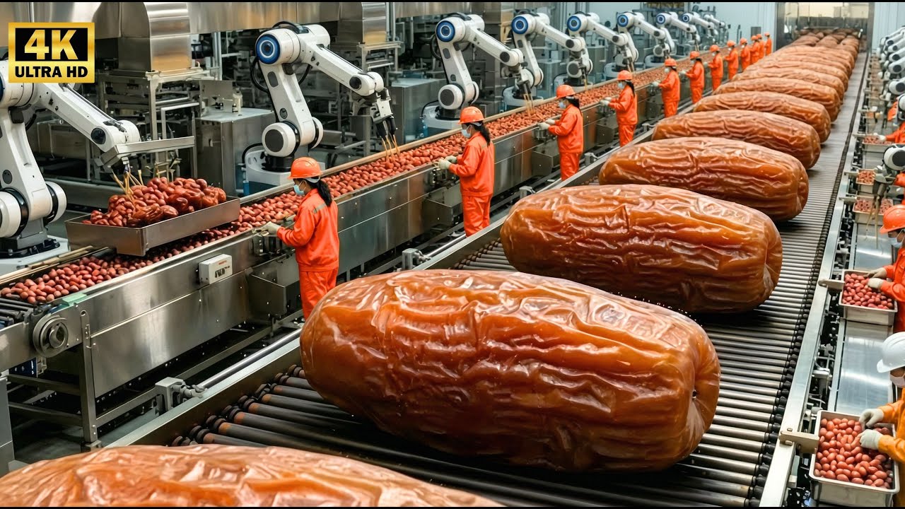 Inside the 250,000 LB Medjool Date Plant – The HYPNOTIC Shaking of Modern Golden Fruit Production