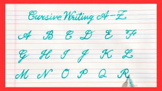 Cursive writing A to Z | Capital letters | Cursive Handwriting for beginners |ABCD| cursive letters