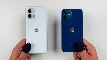 MOTOROLA G73 5G VS IPHONE 12 SPEED TEST