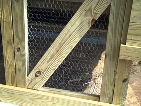 Old wooden screen doors