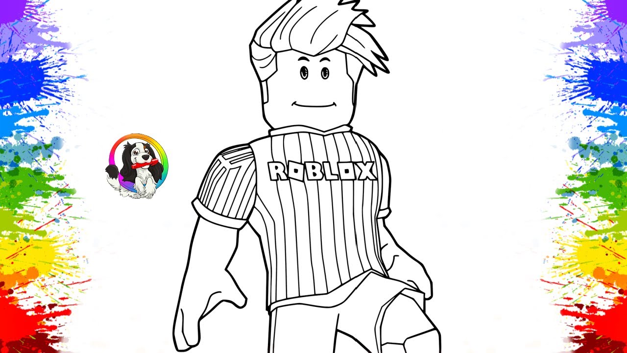 Desenholandia Colorindo Jogador de Futebol do Roblox Games Jogo Diversão