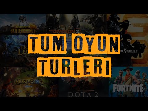 Video: Bilgisayar Oyunlarının Türleri Nelerdir