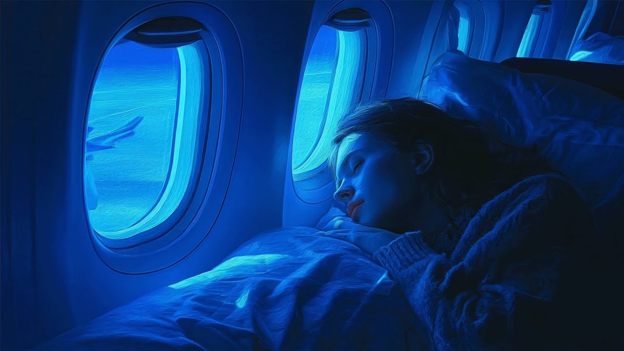 Smooth Airplane Engine Sounds for Focus & Relaxation | Calm Flight Ambience ✈️