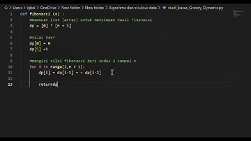 Tugas Algoritma & Struktur Data: Life Code Fibonacci Dynamic Programming