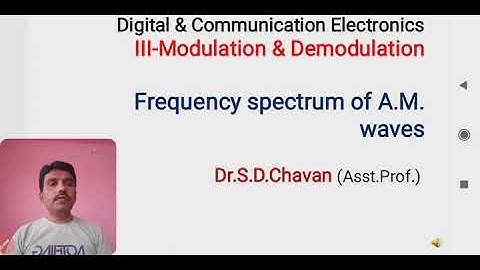 Frequency Spectrum of A.M.waves