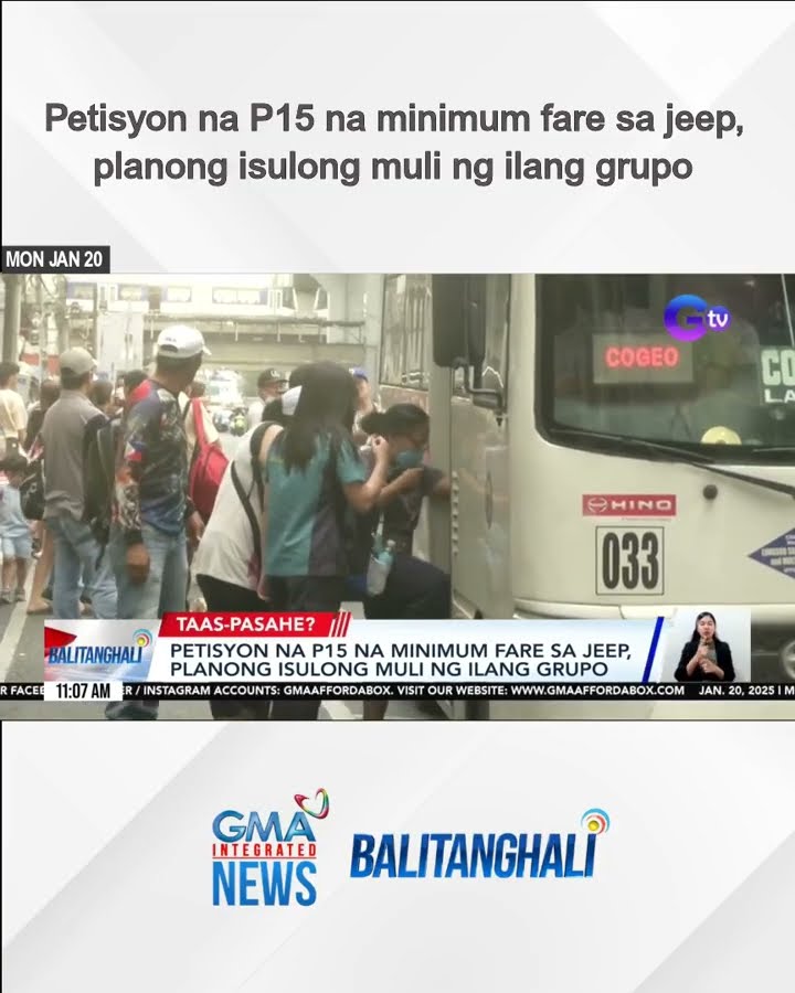Petisyon na P15 na minimum fare sa jeep, planong isulong muli  ng ilang grupo | Balitanghali