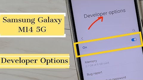 Samsung Galaxy M14 5G How to Enable Developer Options