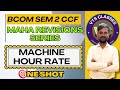 Machine Hour Rate | OneShot | BCom Sem 2 CCF Cost Accounting | Calcutta Univerity Exam 2025