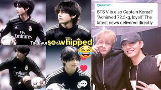 Locals & football fans now are going crazy over Taehyung🤣 Kmedia to Do Jihan are so whipped for Tae