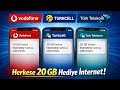 Vodafone bedava internet 2026 | Turkcell bedava internet 2025 | Türk Telekom bedava internet 2026