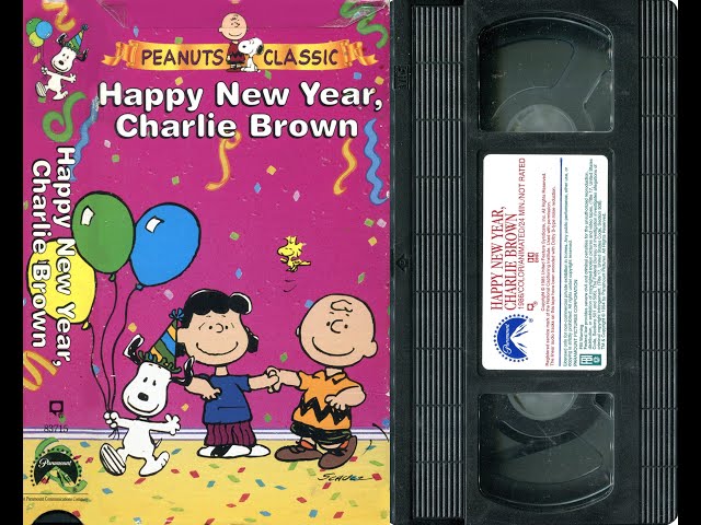 チャーリーブラウン Opening/Closing to Happy New Year, Charlie Brown! (US VHS; 1994