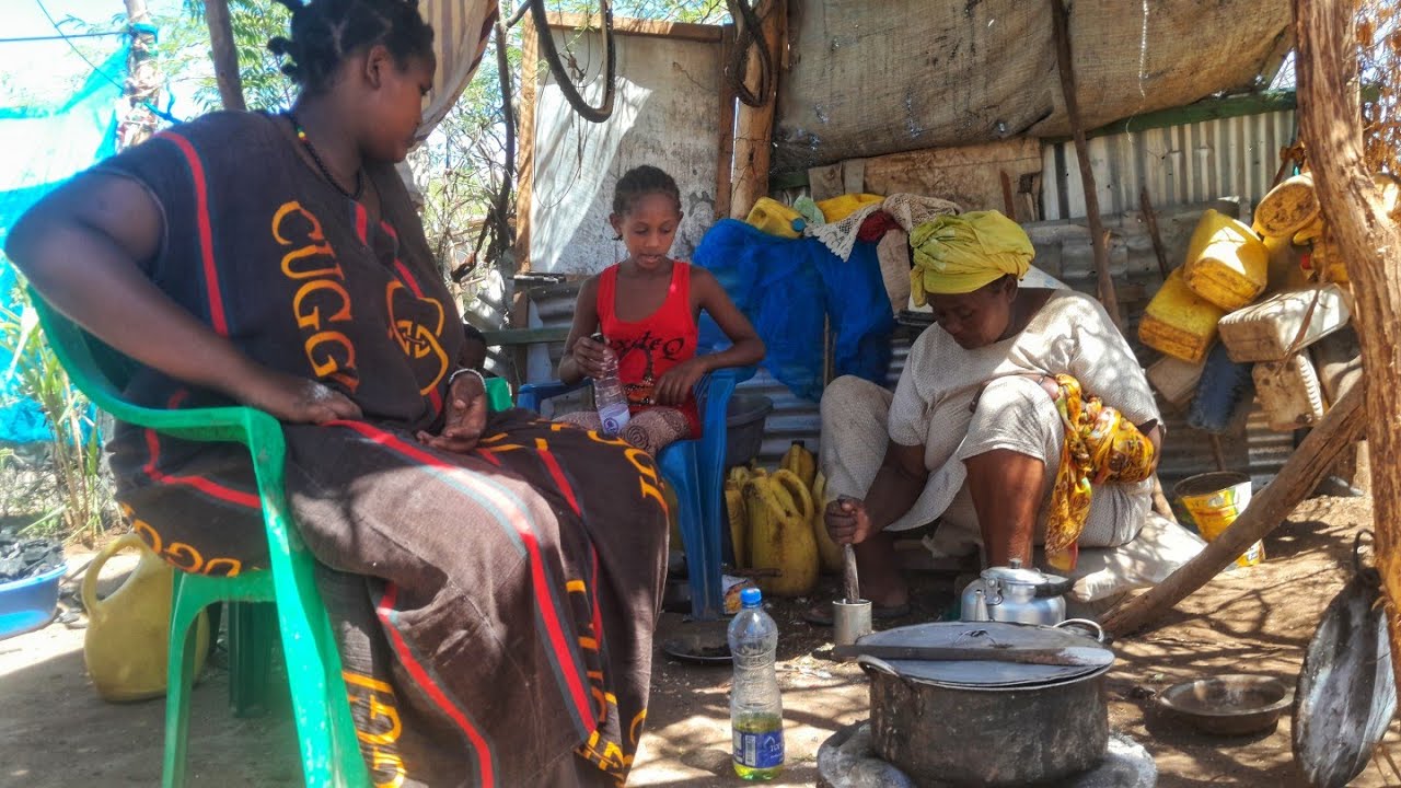 Cooking The  Best Ethiopian cuisine/African village life