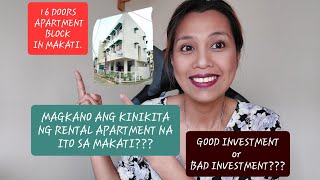 #propertyinvesting || HOW MUCH IS THE INCOME OF THIS  RENTAL APARTMENT IN MAKATI???