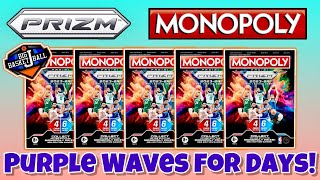 *FIRST LOOK!* 2023-24 Prizm Monopoly Basketball Blaster Box Break x5! Purple Waves For DAYS!!