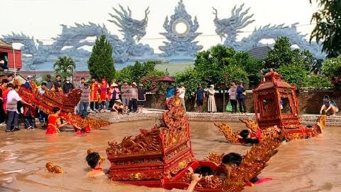 Nét Đẹp Văn Hoá Và Nghi Thức Rước Kiệu Truyền Thống Tại Hội Làng Hà Thanh 2025 | Rước Mẫu Hồi Loan