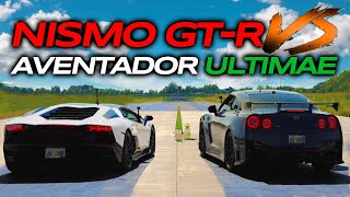 The NEW Lamborghini Aventador *ULTIMAE* vs NISMO GT-R!?