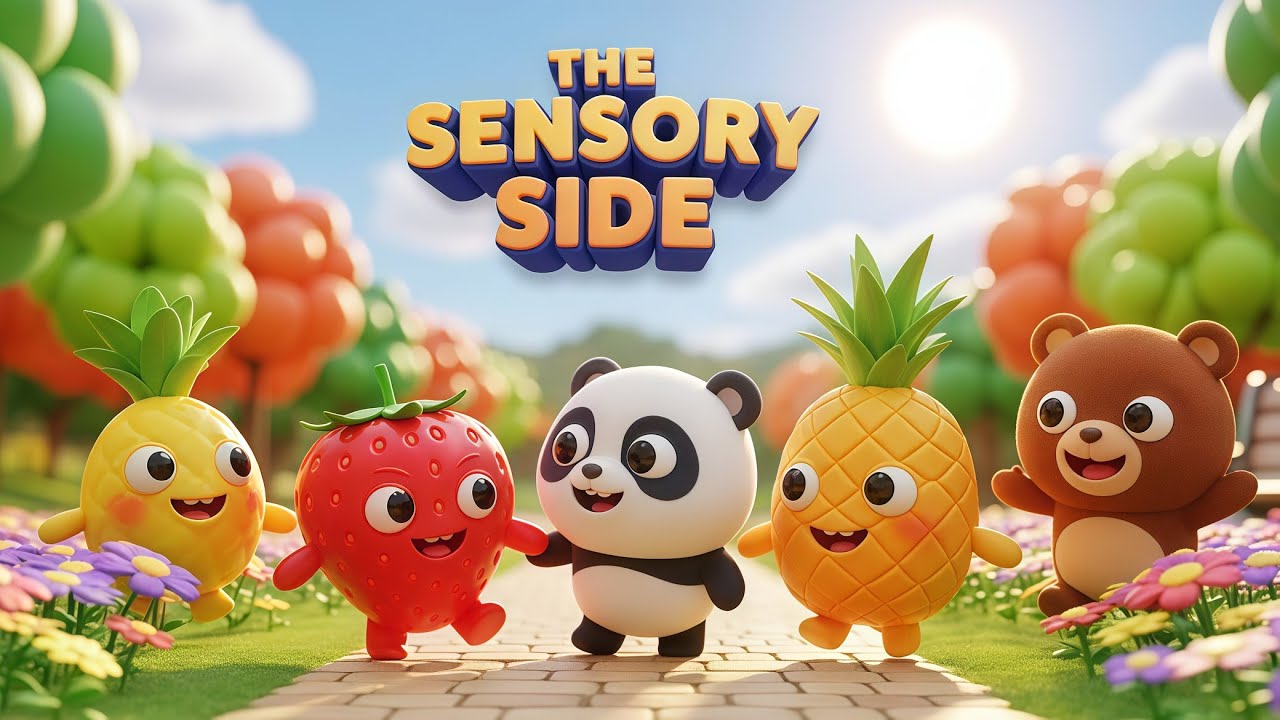 Baby Sensory 🐾🍓 Sensory Video With Dance Music Stimulation | Baby Sensory Sleep