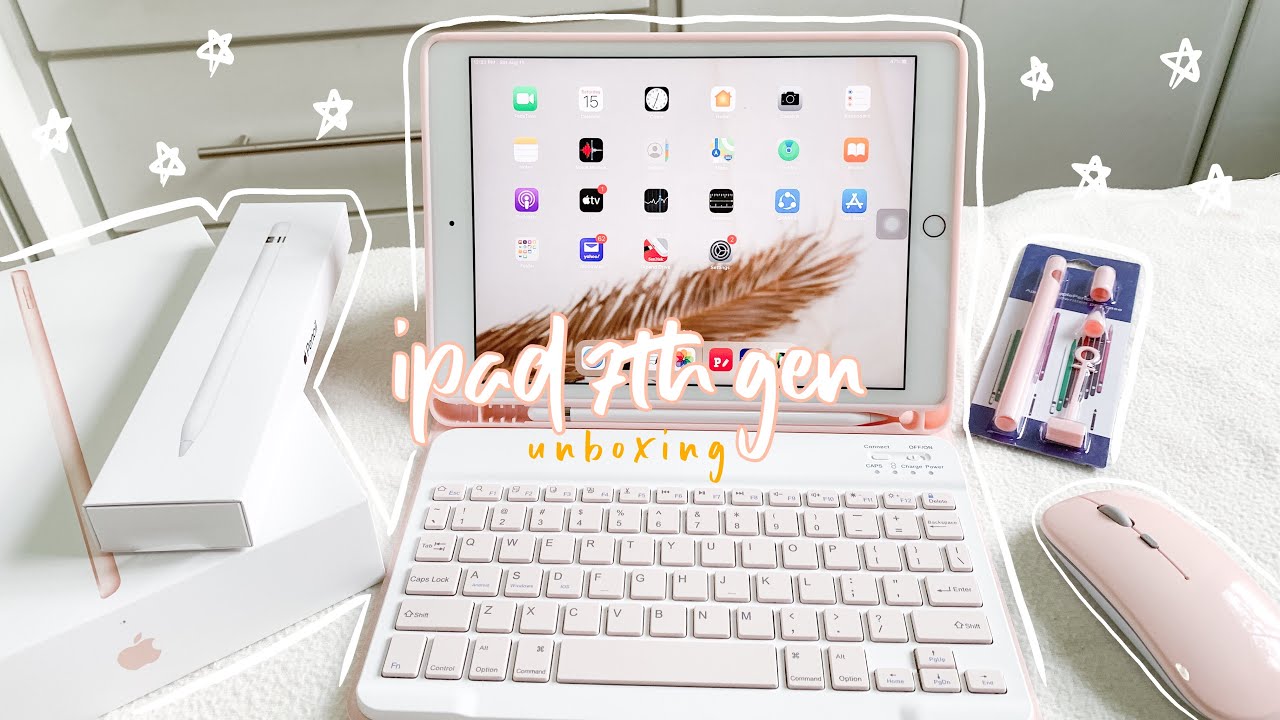ipad 7th generation unboxing + apple pencil + accessories 🌻Philippines