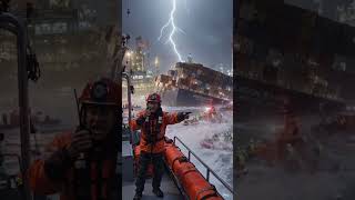 Title: Massive Cargo Ship Sinking in Storm | Emergency Sea Rescue Mission 🌊 🚢