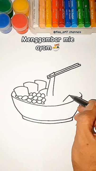 menggambar mie ayam lezat mudah #belajarmenggambar #caramenggambar