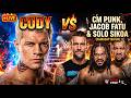 CODY RHODES vs CM PUNK,JACOB FATU & SIKOA 😱 1v3 WAR 🩸| WWE 2K25 #verticallive #wwe2k25 #shorts