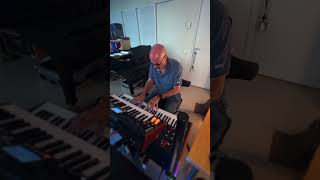 Moog "Clarion Lead" over nice chords & heavy drums #moog #deepmind #synth
