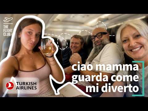 Elettra (19 anni) ha rubato la business di Turkish al Barbone. Matteo in economy con mamma e papa