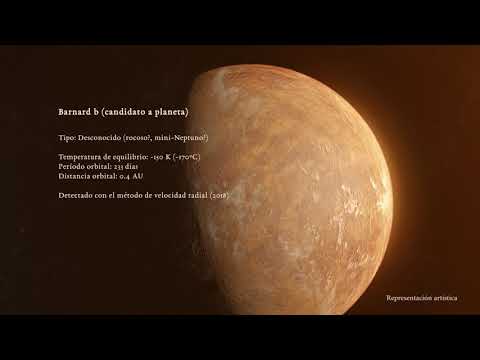 Una supertierra orbitando a la estrella de Barnard