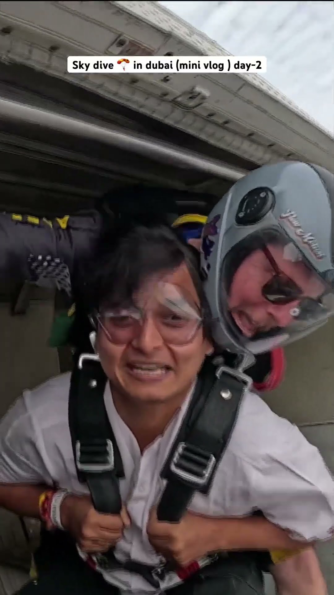 Sky diving ? in dubai mini vlog day -2 best experience ? #shorts #ytshorts