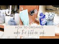 How To Organize Under The Kitchen Sink | Tips + Hacks  For An Insanely Organized Kitchen Cabinet