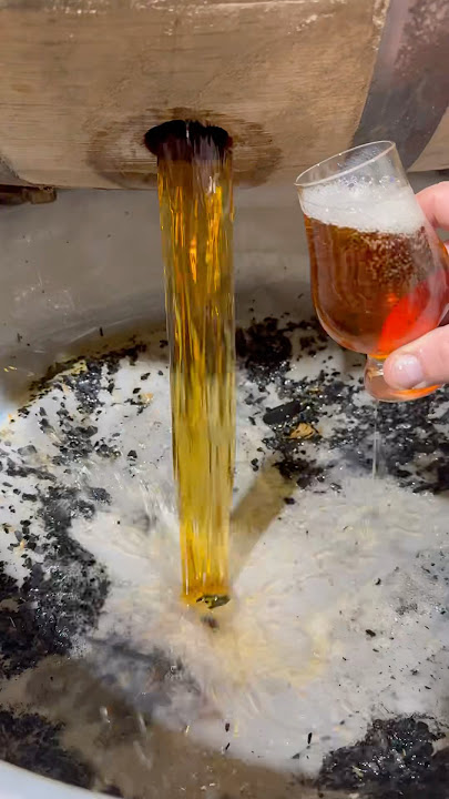 There is no better sound than dumping whiskey barrels!