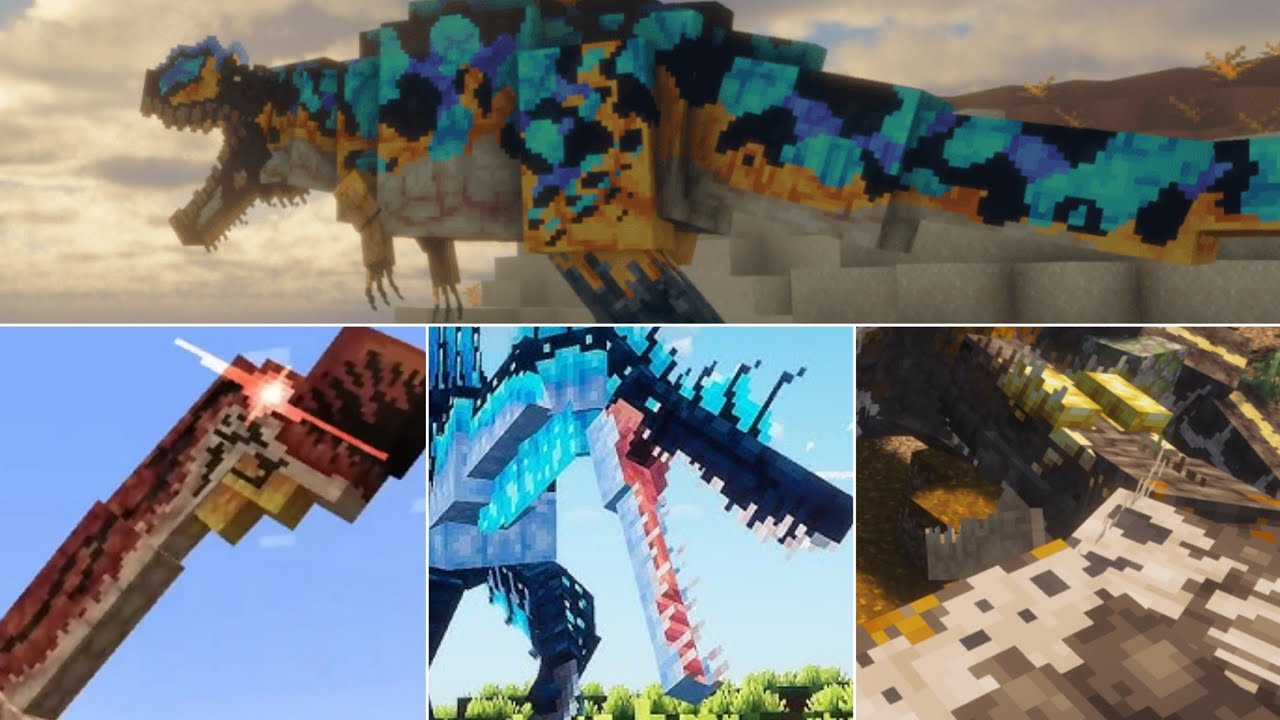 Minecraft Raxiores Of Raxiore: Fighting the Dinos ( 1.20.1 Mod )