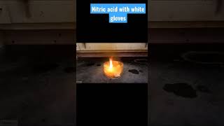Nitric acid with white plastic gloves (axit nitric với găng tay nhựa y tế) | Shorts