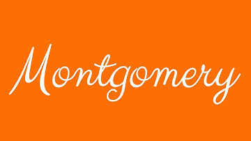 Learn how to Sign the Name Montgomery Stylishly in Cursive Writing