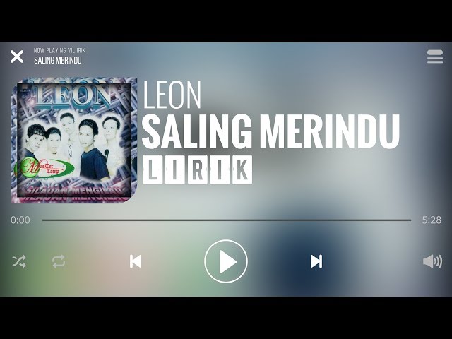 Leon - Saling Merindu [Lirik] class=