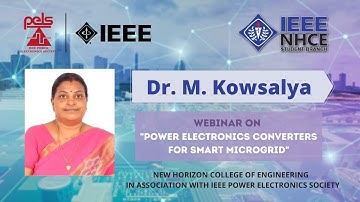 "Power Electronics Converters for Smart Microgrid" | Webinar | IEEE PELS NHCE