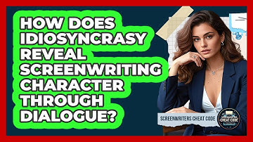 How Does Idiosyncrasy Reveal Screenwriting Character Through Dialogue? - Screenwriter