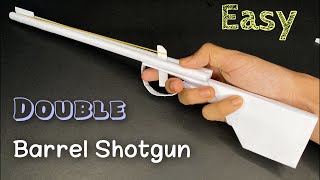 How to make a Paper Shotgun that shoots | Paper made Double Barrel Shotgun | Easy Paper Gun