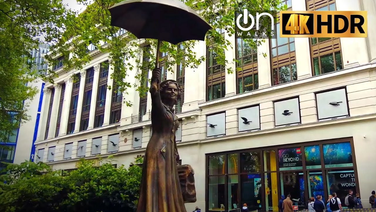 🇬🇧 London Walk - Secret Movie Statues in Leicester Square And Where To Find Them 🎥⭐ | July 2021
