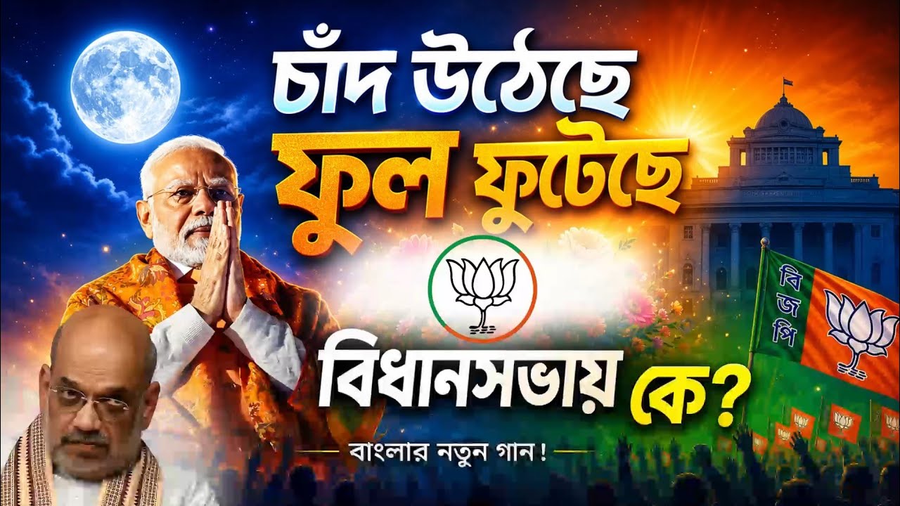 চাঁদ উঠেছে,ফুল ফুটেছে,বিধান সভায় কে?বিজেপির বিজয় গান। #bjpsong #বিজেপিরগান #Viral_Song
