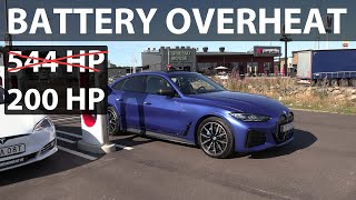 BMW i4 M50 overheats with restricted power and charging during 1000 km challenge
