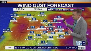 Gusty winds return as temperatures warm in Portland