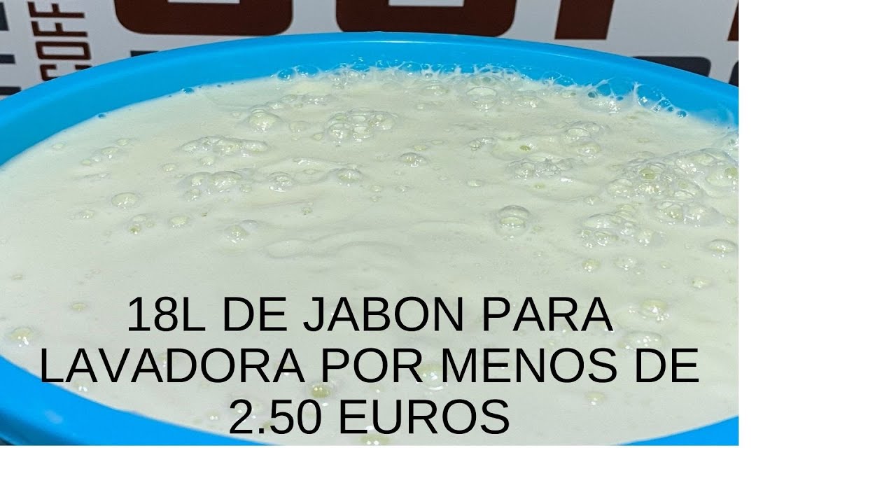 JABON PARA LAVADORA RAPIDO 18L POR MENOS DE 2.50 EUROS!!