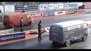 The Quickest VW Split Screen Drag Race In The World - 11.7 v 12.0