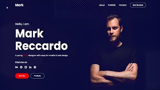 Modern Landing Page Design Using HTML &amp; CSS | Full Website Tutorial for Beginners