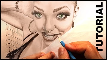 How to Create a Sketch Drawing - Time-lapse Style : A Tutorial